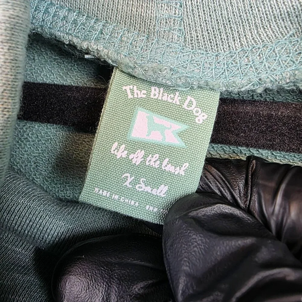 The Black Dog Sweatshirt Womens XS Green Chappy Cowlneck Pullover Long Sleeve - Picture 3 of 10